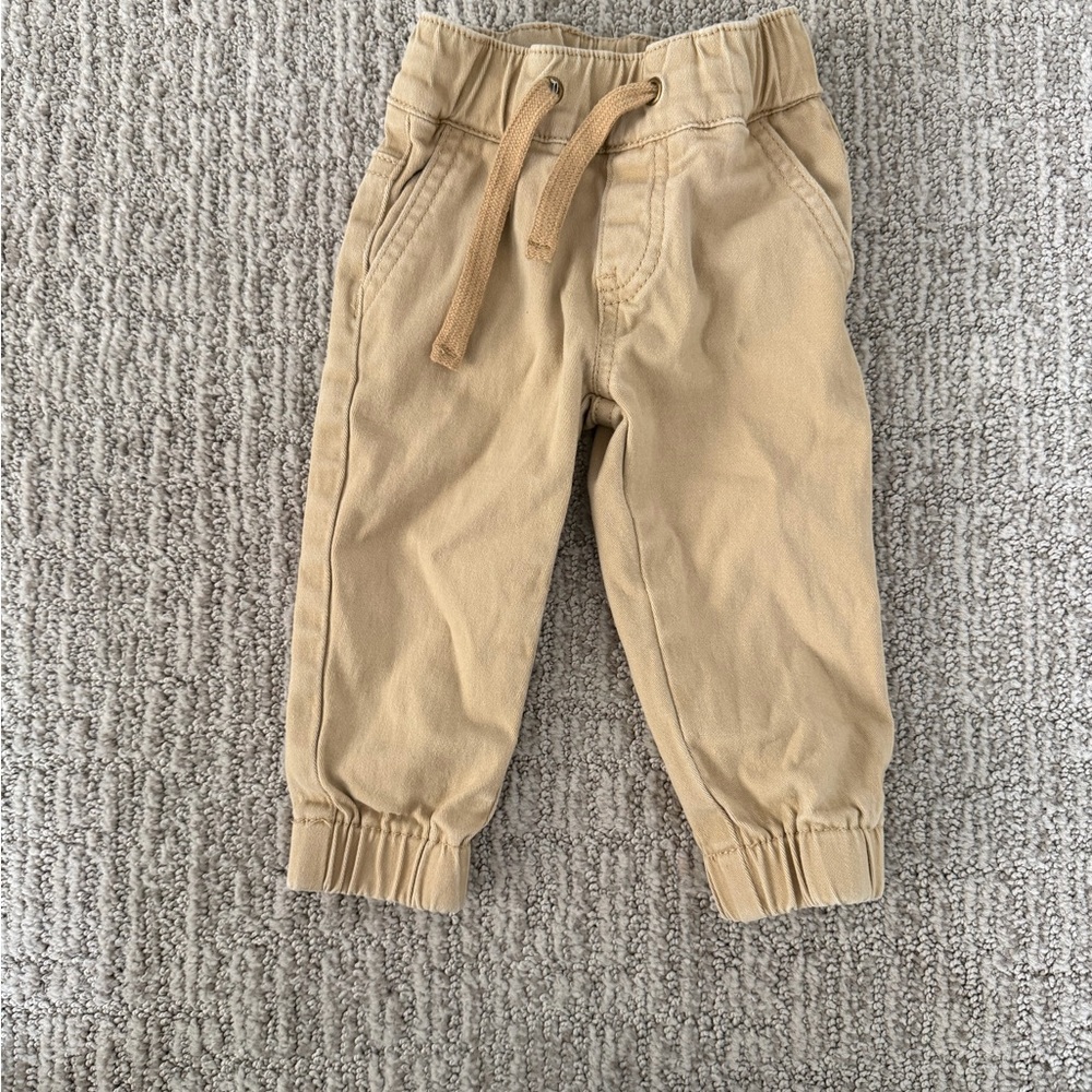 Little Bipsy Tan Jogger Pants 3-6 months